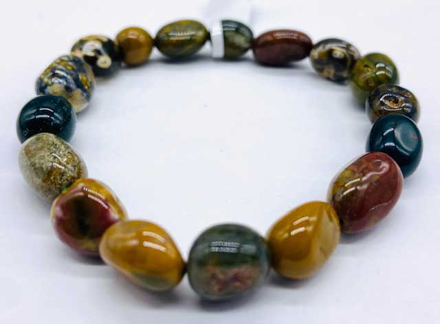 Jasper, Ocean gemstone bracelet - Click Image to Close