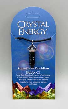 Balance (snowflake obsidian) double terminated - Click Image to Close