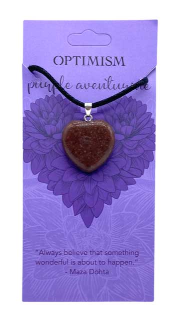 Optimism Purple Aventurine heart - Click Image to Close