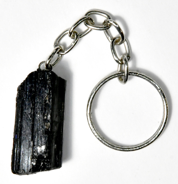 Tourmaline, Black keychain - Click Image to Close