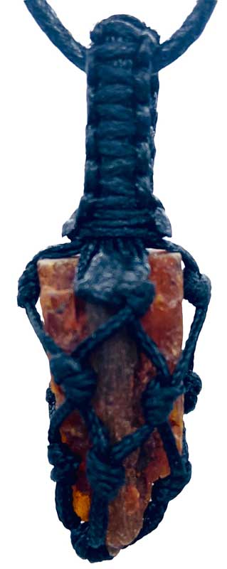 Kyanite, Orange rough tread cage pendant - Click Image to Close