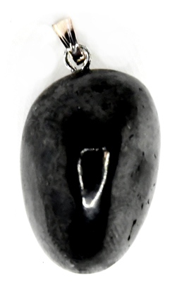 Shungite tumbled pendant - Click Image to Close