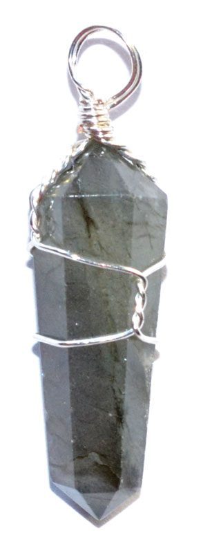 (set of 5) Labradorite wire wrapped point - Click Image to Close