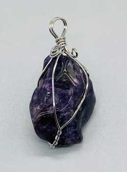Amethyst wire wrapped - Click Image to Close