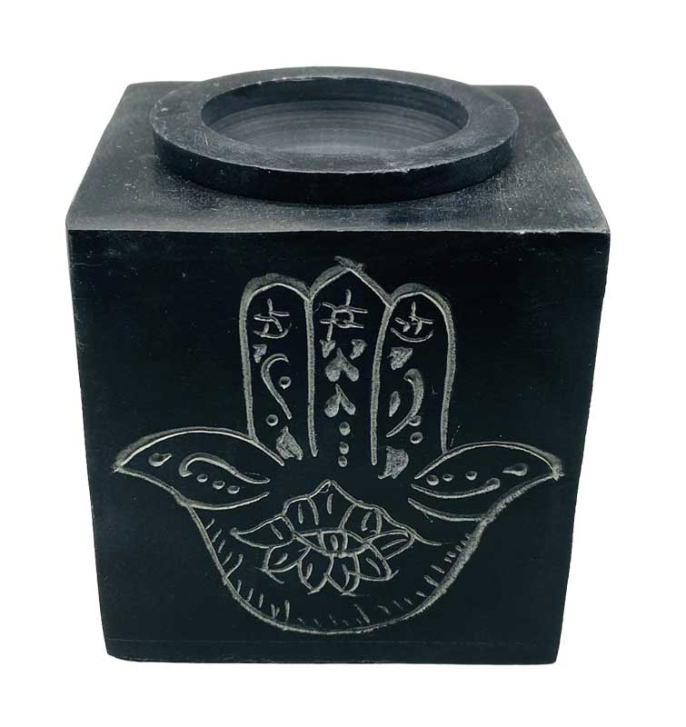 3" square Hand soapstone oil diffuser - Click Image to Close
