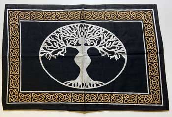 13"x19" Tree Goddess altar cloth - Click Image to Close