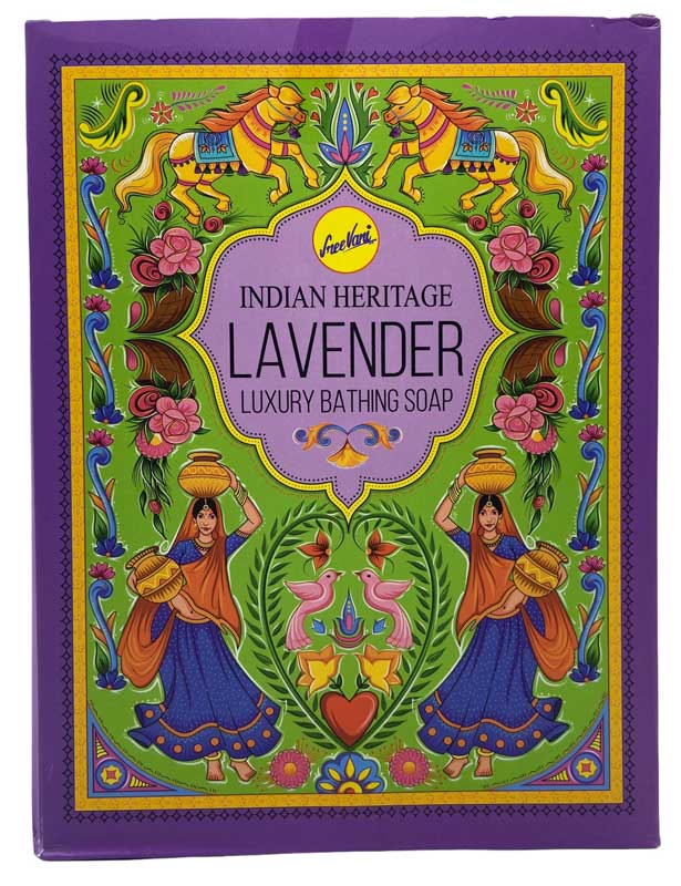 75gm Lavender soap indian heritage - Click Image to Close