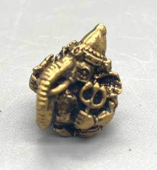 15/16" Ganesh, Supari brass - Click Image to Close