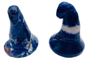 (set of 2) 1 3/4" Witch's Hat Sodalite - Click Image to Close
