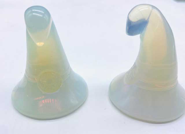 (set of 2) 1 3/4" Witch's Hat Opalite - Click Image to Close