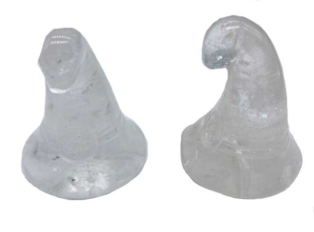 (set of 2) 1 3/4" Witch's Hat Crystal - Click Image to Close